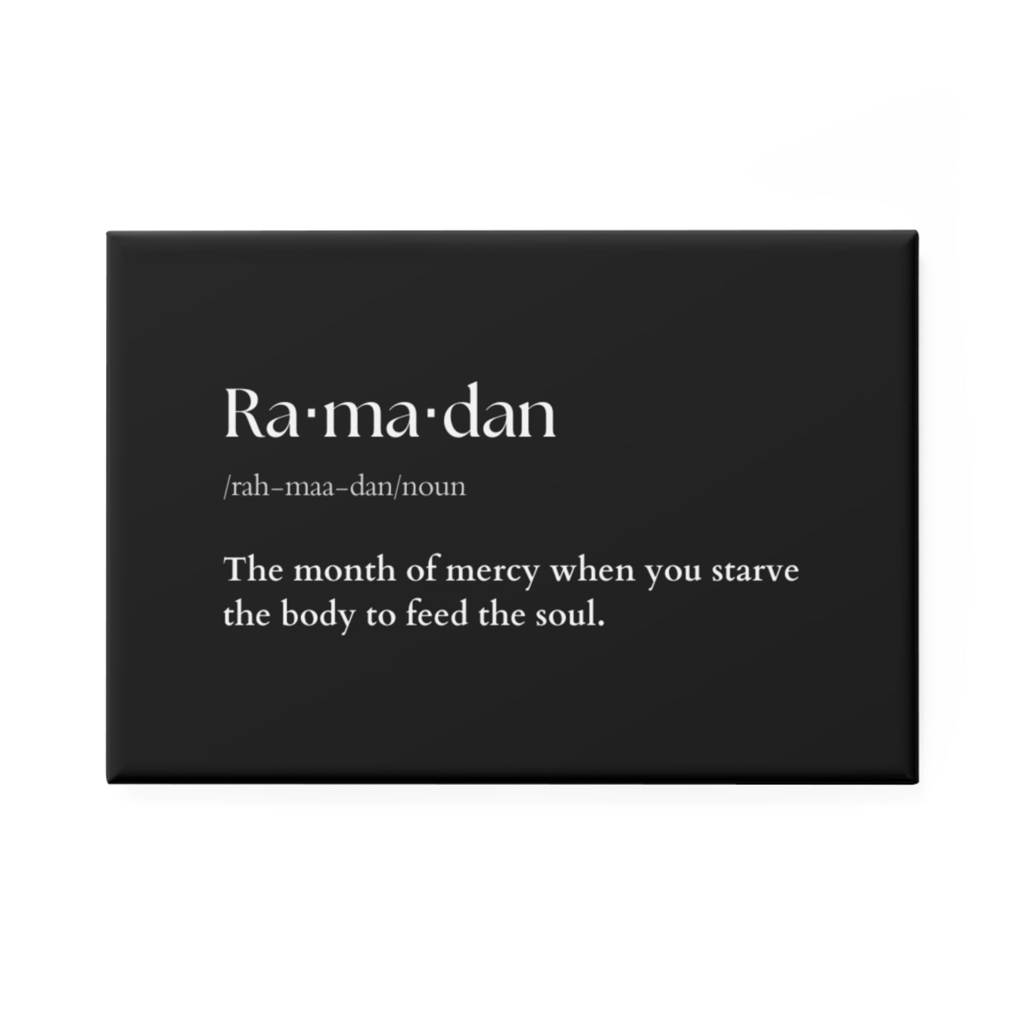 Elegant Ramadan Quote Fridge Magnet- Islamic Home Décor & Ramadan Gift